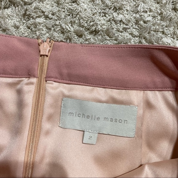 Michelle Mason x Revolve Asymmetrical Blush Skort Skirt - Picture 11 of 15